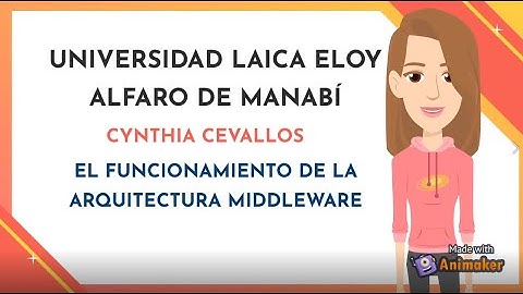 EL FUNCIONAMIENTO DE LA ARQUITECTURA MIDDLEWARE- CYNTHIA CEVALLOS