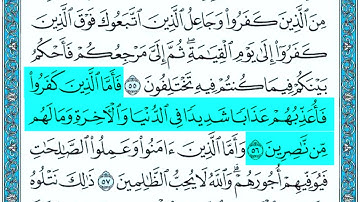 سوره علی عمران آیات 53 - 61 من سید عبدالرحمن سوره آل عمران.