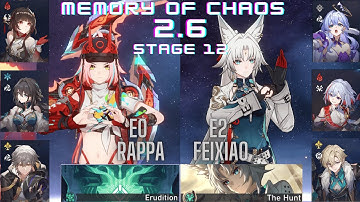 E0 Rappa & E2 Feixiao Memory of Chaos Honkai: Star Rail 2.6