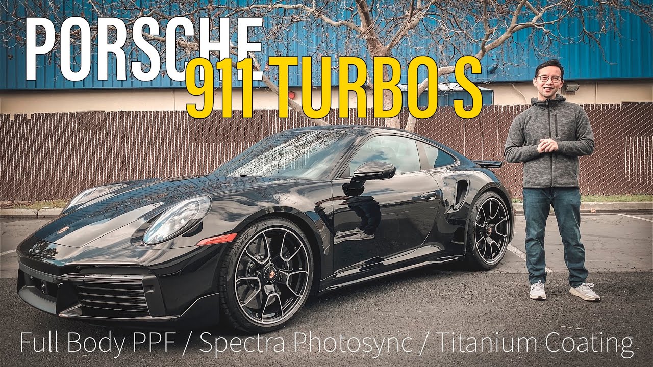 Bâche design spéciale adaptée à Porsche 911 (992) Turbo 2020