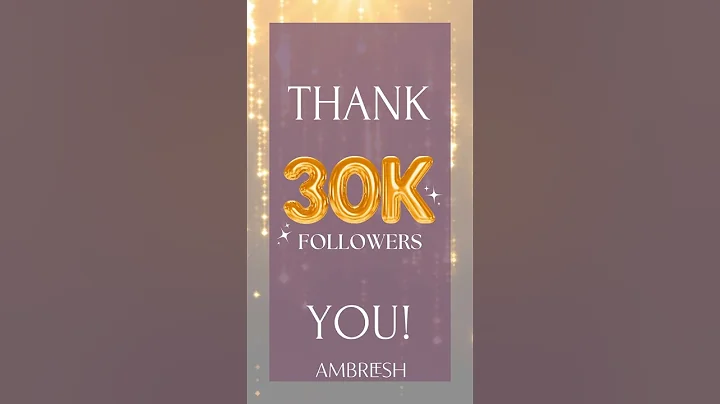 30k Followers!  THANK YOU 💋