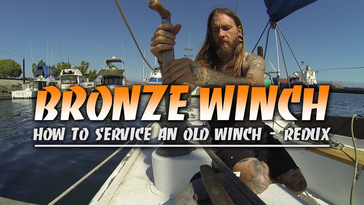 How to service a bronze winch on a Classic Sailboat ( a 1965 Alberg 30 in this case)