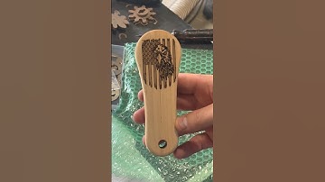 When the CNC meets the Laser #woodart #bottleopener #laser #shapeoko #smallshop #viral