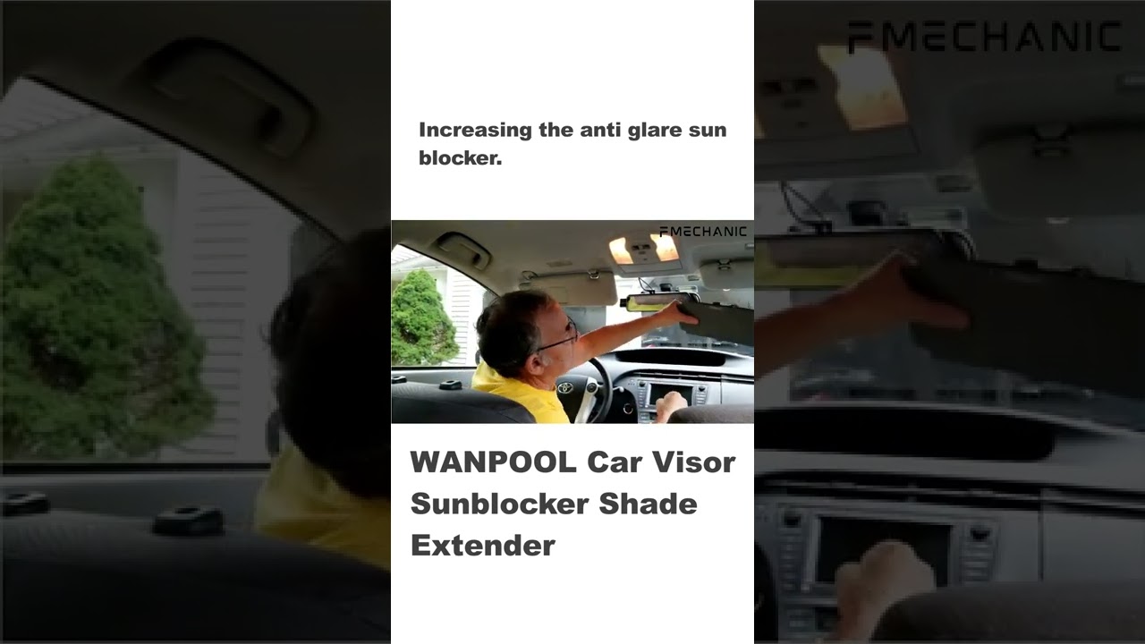 WANPOOL Car Visor Sunblocker Shade Extender