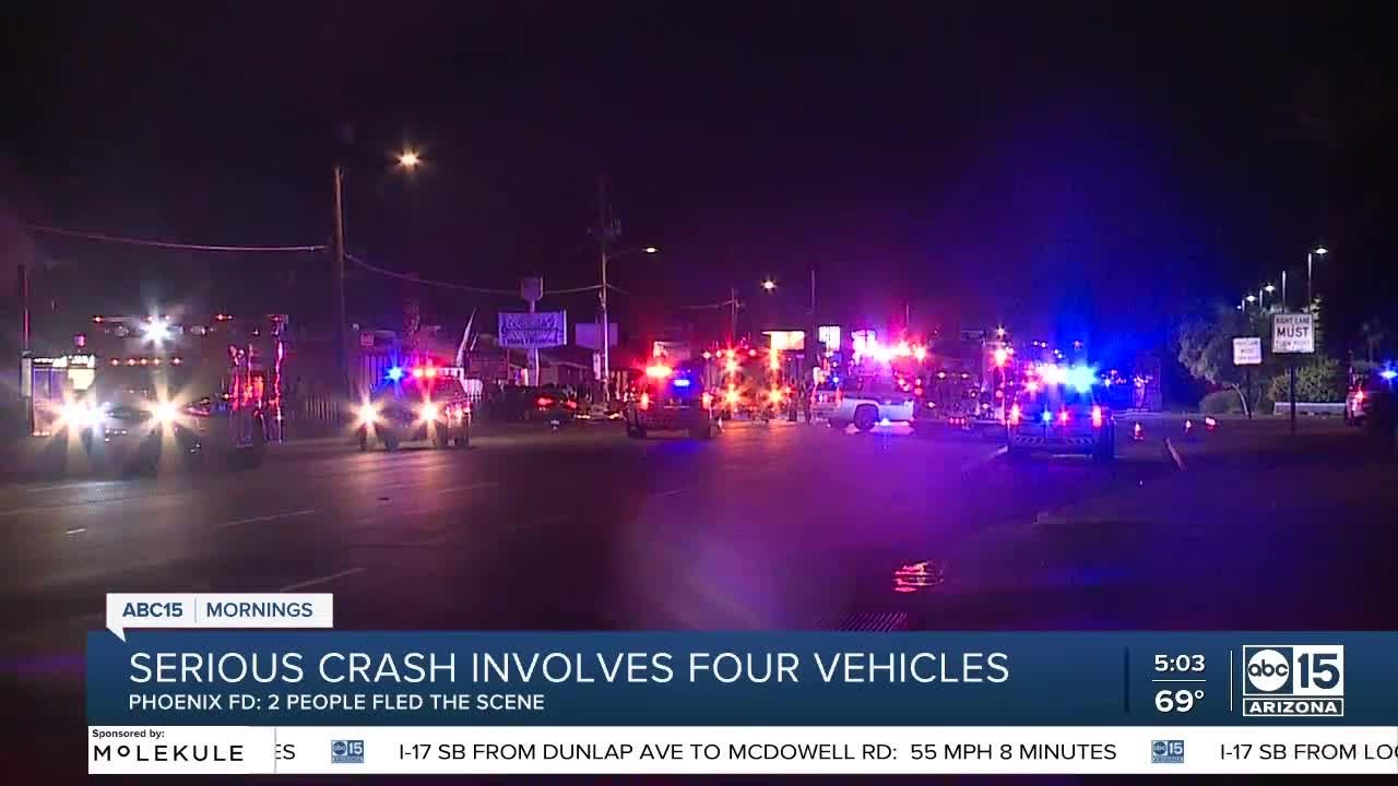 Woman seriously injured, others hurt after crash near 43rd Avenue and ...