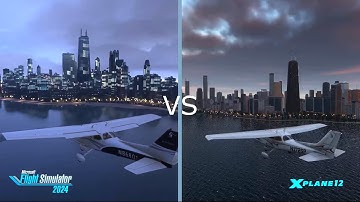 Microsoft Flight Simulator 2024 vs X-Plane 12 - Comparing Visuals/Scenery