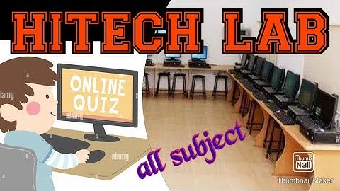 Hitech lab online quiz all subject in one quiz creation