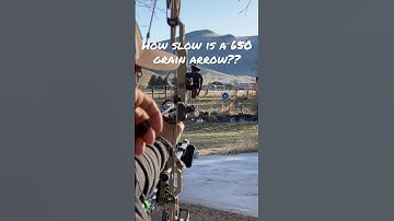 How slow is a 650 grain arrow??? #archery #elk #deer #antelope