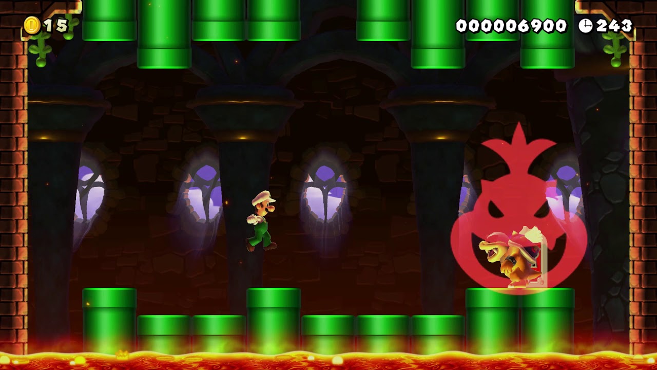 Super Mario Maker 2 Level Showcase: NSMBS Roys Castle - YouTube