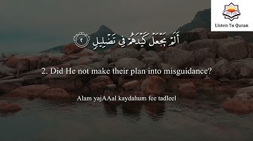 Surat Al Fil (The Elephant) cheikh Yasser Al Dosari سورة الفيل