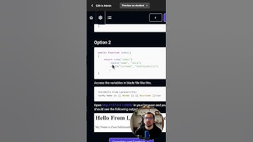 Pass Data to Laravel Views #laravel #laravelcourse #thecodeholic