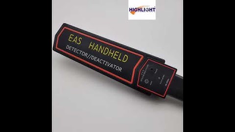 EAS handheld deactivator and detector