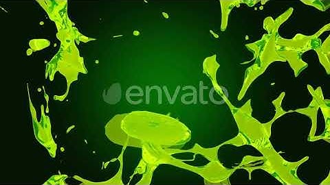 Green Water Splash | Motion Graphics - Envato elements
