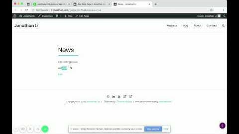 How to create a Static Page in wordpress | Wordpress Tutorial