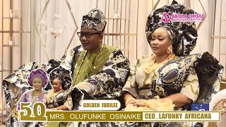 See why many can't stop talking about the luxurious 50th birthday of Mrs. Olufunke Osinaike in U.S.