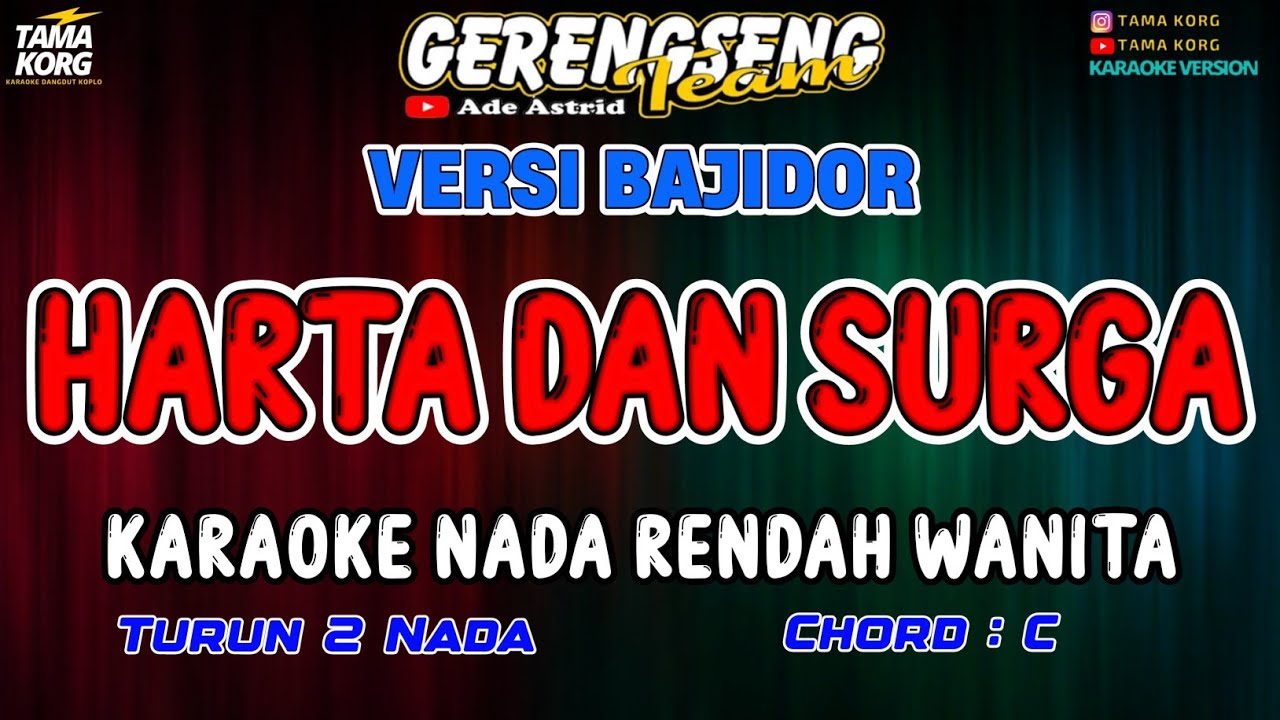 HARTA DAN SURGA KARAOKE!! Ade Astrid | BAJIDOR