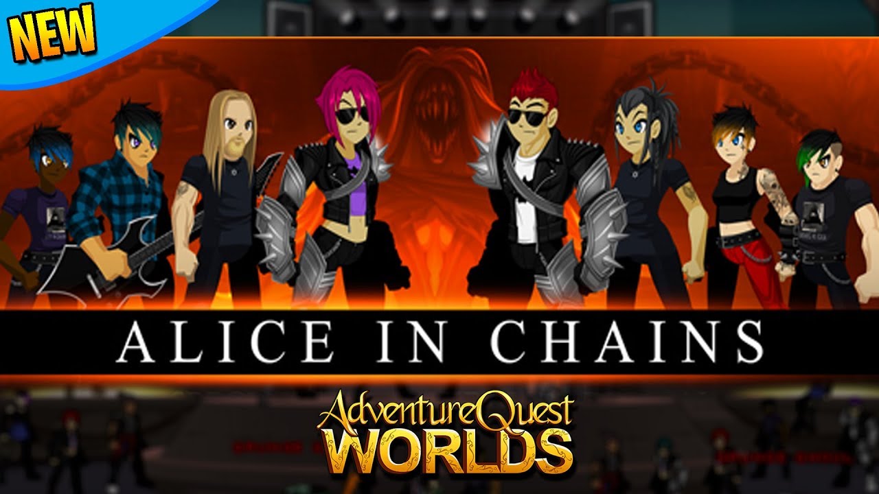 Unchained Rocker CLASS! Alice in Chains AQW Event New Items and more ...
