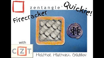Zentangle® Quickie: Firecracker