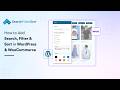 How to Add Search, Filter &amp; Sort in WordPress &amp; WooCommerce (Free Plugin) |SearchFilterSort Tutorial
