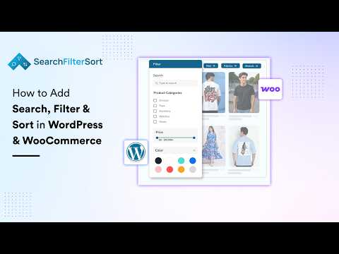 How to Add Search, Filter & Sort in WordPress & WooCommerce (Free Plugin) |SearchFilterSort Tutorial