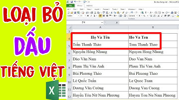 Loại bỏ dấu tiếng Việt nhanh trong Excel || Remove Vietnamese accents quickly in Excel