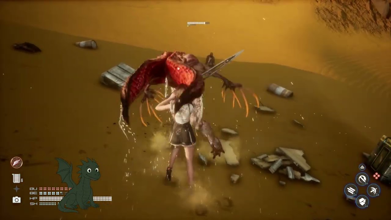 Stellar Blade esp 23 le grand désert la tour solaire