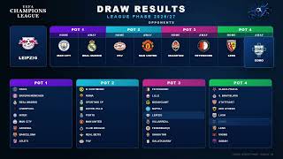 Champions League Draw Results with Schedule 2026/27 — All 36 Teams & Opponents #UCL #championsleague Champions League Draw Results with Schedule 2026/27 — All 36 Teams & Opponents #UCL #championsleague