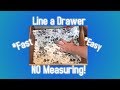 NO Measuring Line a Drawer w/ Contact Paper  NO Measuring Tape HACK!  EASY WAY! Tips & Tricks!