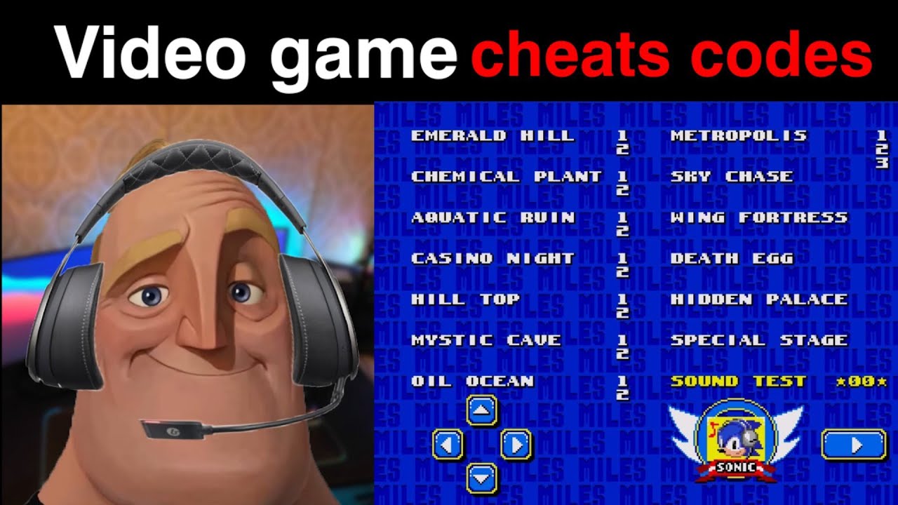Mr Incredible becoming gamer (Video games cheat code) - YouTube