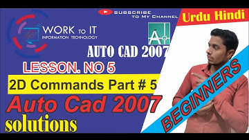 Work To IT How to create and use polar arrays Auto CAD  || 2020|| Urdu- Hindi!R A Aleem "Gujranwala"