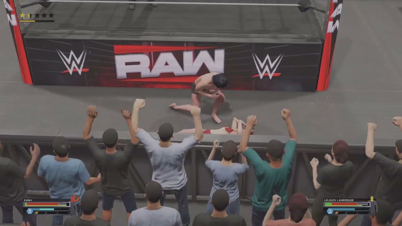 WWE 2K25 Kallen VS Lelouch Bikini boxer French KissMatch