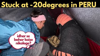 7000mts Dangerous hike in PERU with @backpackerarunima2466 #peru #perutourism