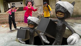 Scary Teacher 3D In Real Life : Nick Hulk & Nick Iron Man VS Cartoon Cat rescue Baby Miss T and Tani