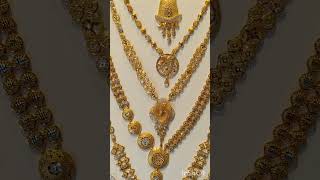 Wedding haram collection #gold #weddingjewellery #turkishmodel #necklace #necklacedesign
