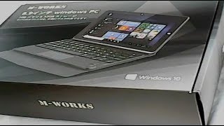 M-WORKS  MW-WPC01 / WindowsPC 2in1 タブレット 8.9インチ 開封動画※音ナシ