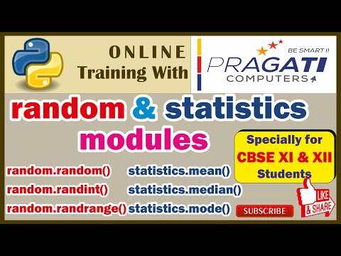 Python Series | Random and Statistics Modules