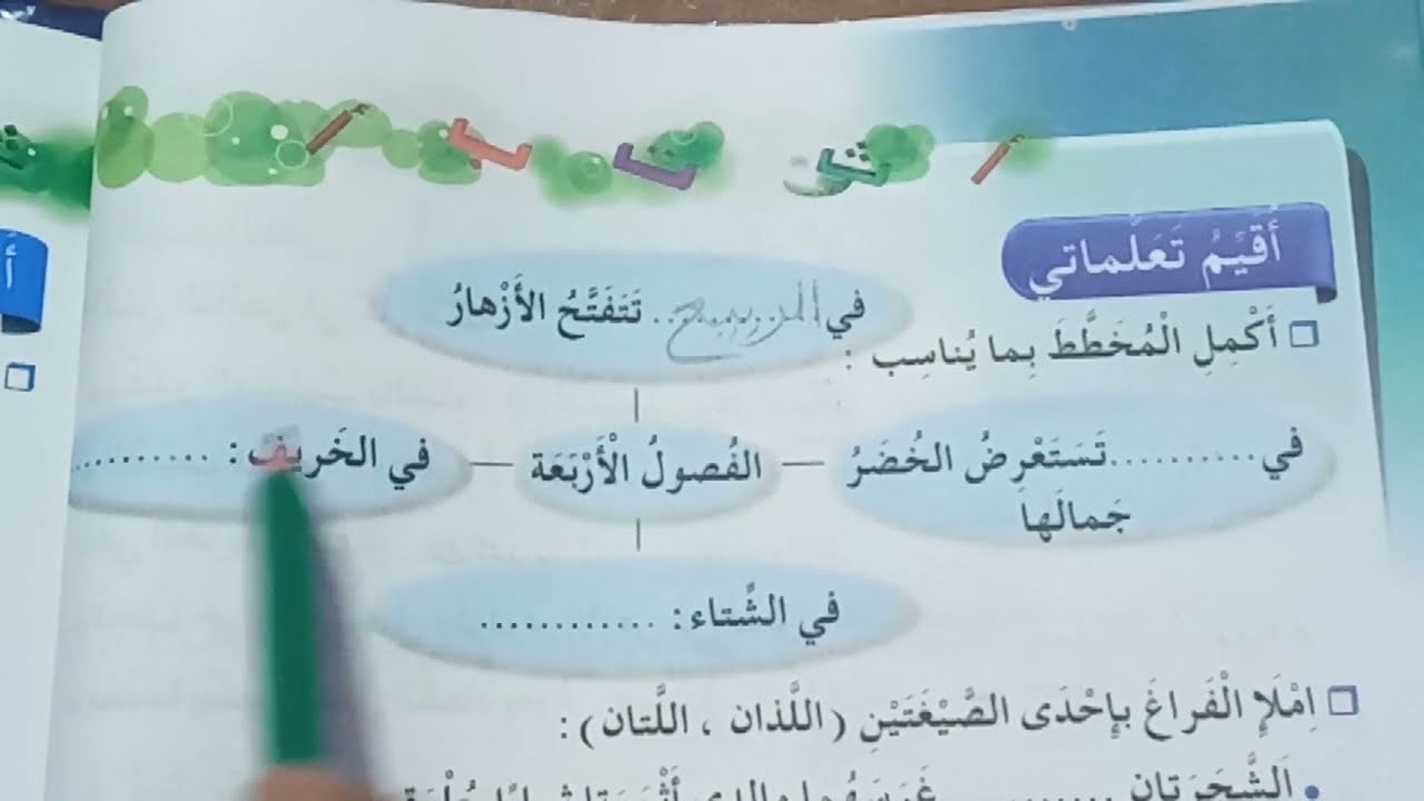أقيم تعلماتي في اللغة العربية صفحة 46