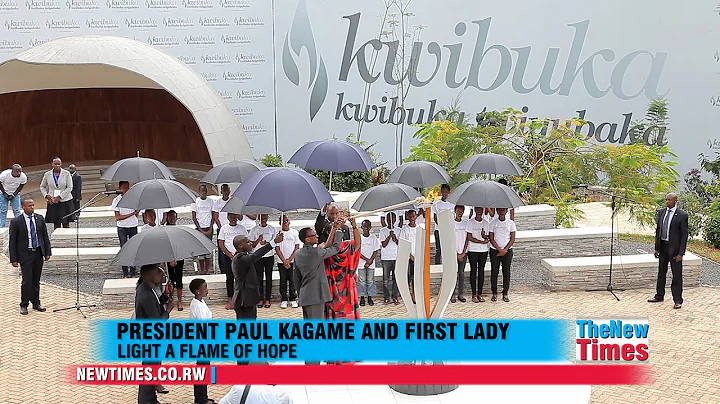 Watch How President Kagame and first lady light a "Flame of Hope" 2015