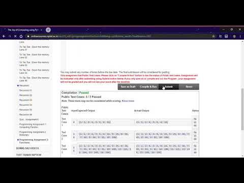 The Joy of Computing using Python week 6 | functions solution