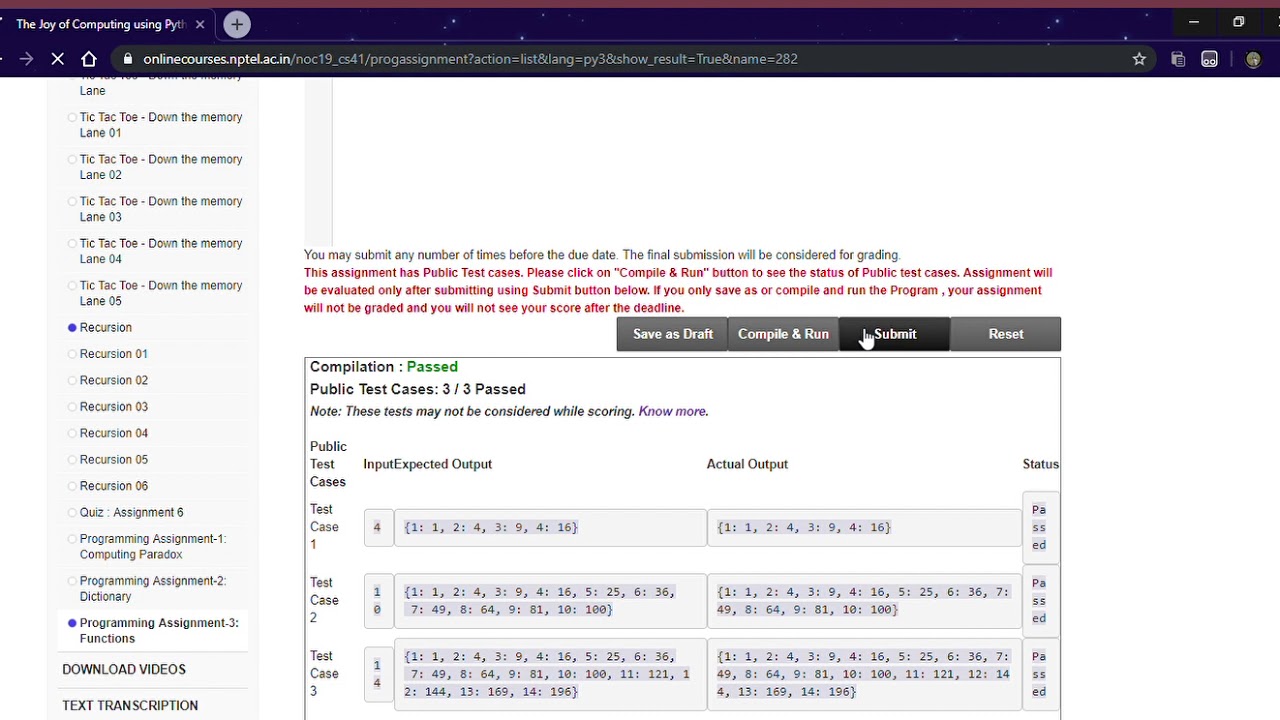 The Joy of Computing using Python week 6 | functions solution - YouTube