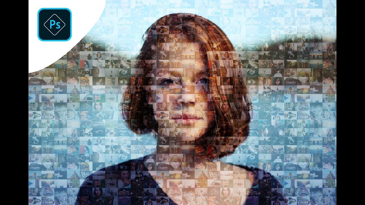 สอนเทคนิคการนำภาพหลายๆ ภาพมาเรียงเป็นภาพใหญ่ mosaic ด้วยโปรแกรม Photoshop CC