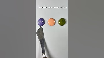 The Secret to Creating Mix, Lavender Haze, Peach, Olive #satisfying #colormixing #shorts