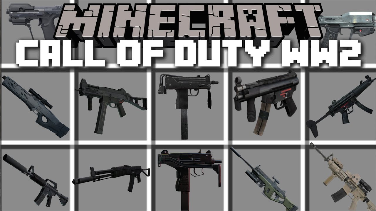 Minecraft Call Of Duty Ww2 Mod Fight Off Bandits And Survive Minecraft Youtube
