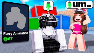 TROLLING With Custom ANIMATIONS In MM2 VOICE CHAT... (Murder Mystery 2)