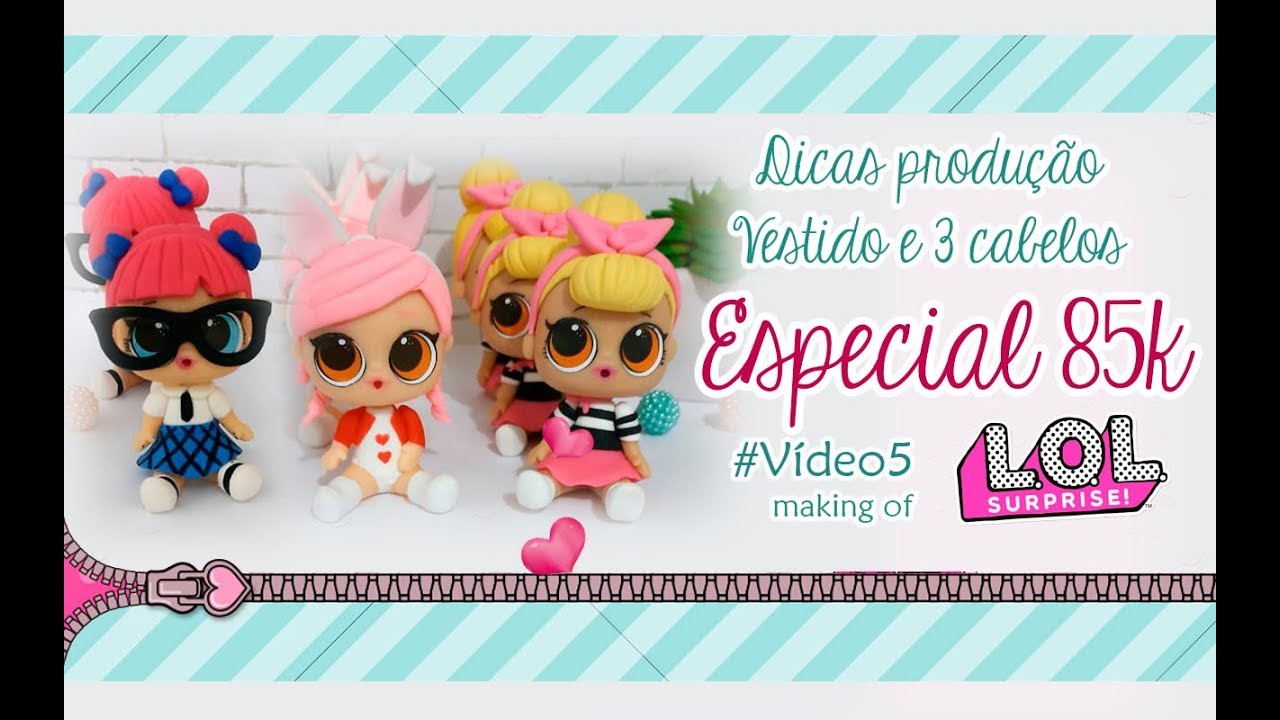 ESPECIAL 85K Lols making of vestido e + 3 cabelos - VÍDEO 5