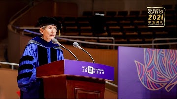 Speech by Provost Joanna Waley-Cohen | NYU Shanghai 2021 Commencement