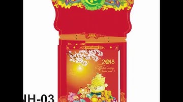 in lịch tết để bàn blốc lịch 7 tờ 2018