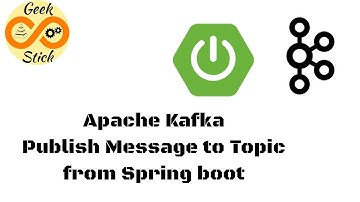 Apache Kafka Publish messages to Topic from Spring Boot Application
