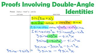 Trig Proofs Involving Double-Angle Identities • [6.3c] PRE-CALCULUS 12