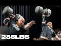 LUCAS HATTON'S IMPRESSIVE CIRCUS DUMBBELL RUN | 285LBS